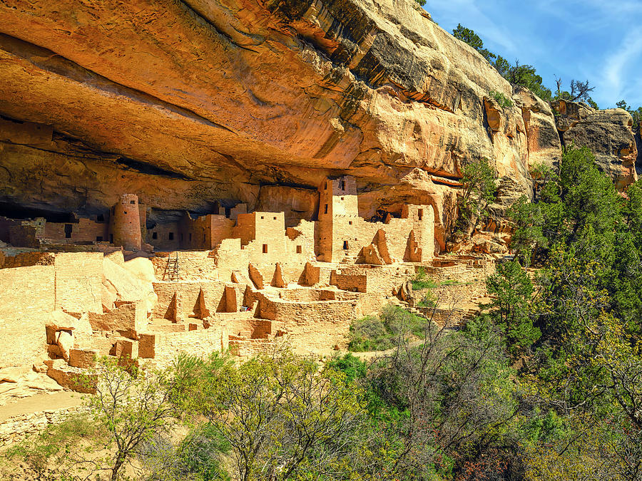 Cliff Palace Ruins at Mesa Verde National Park Photograph by Joseph S ...