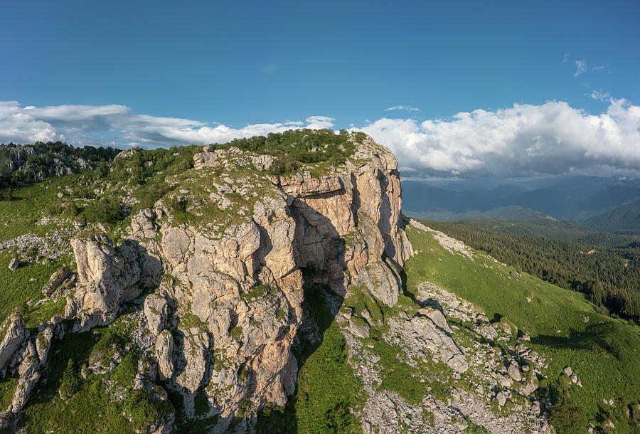 Cliff plateau in Caucasus Mountains Photograph by Mikhail Kokhanchikov