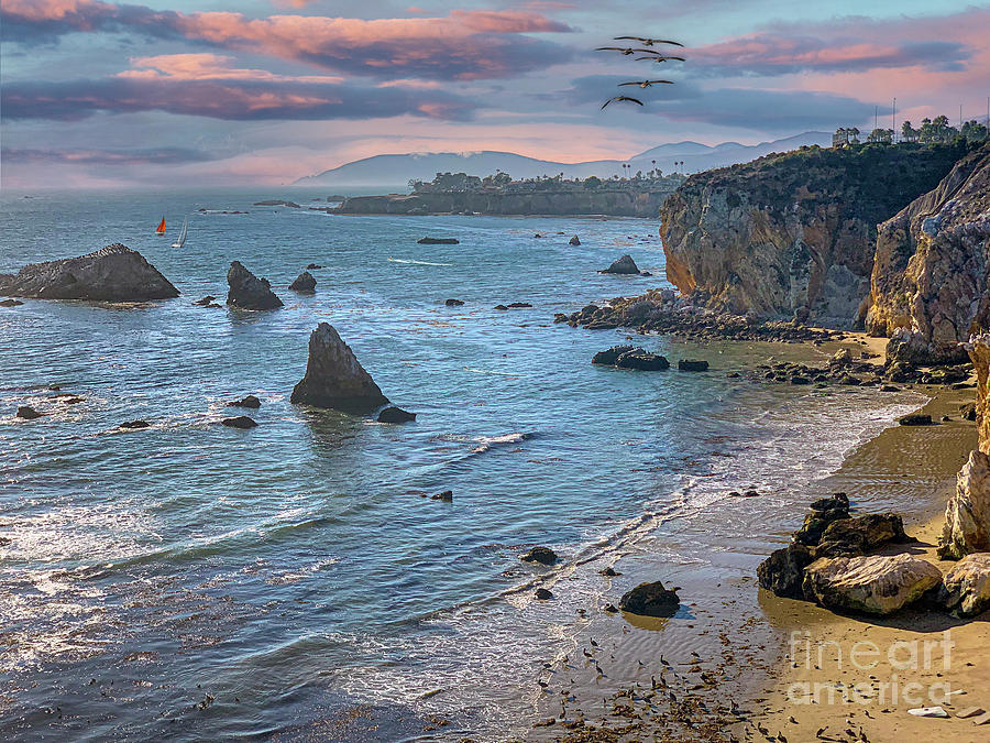 Cliff Rocks And Ocean Boulders Photograph