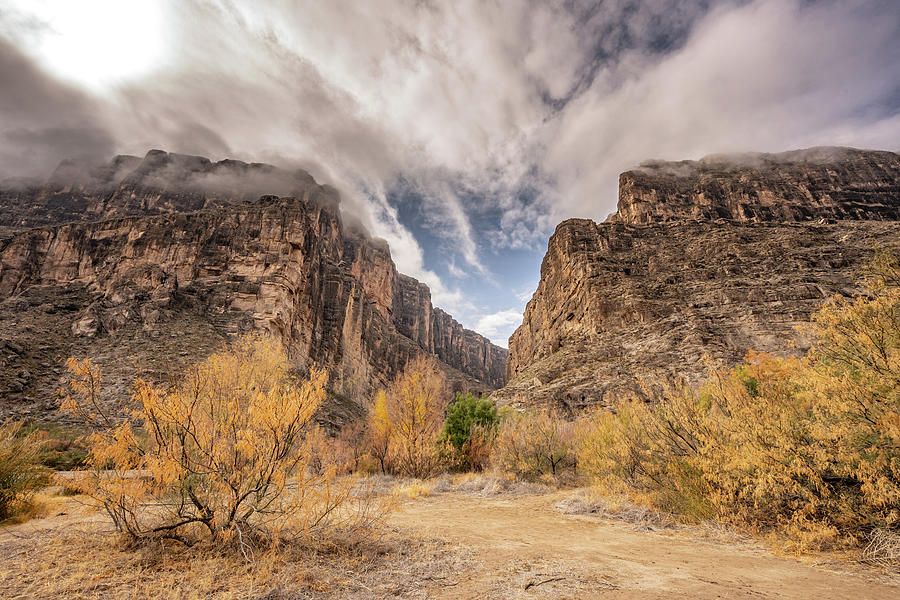 Cliff Walls Loom Over Santa Elena Canyon Photograph by Kelly VanDellen