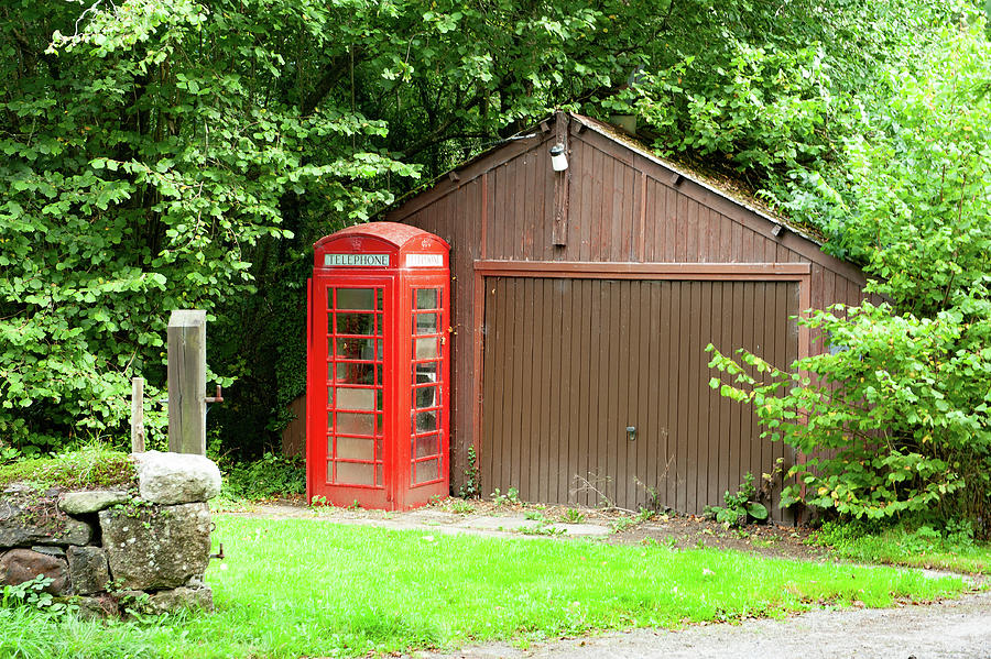 Clifford Bridge Red Telephone Box Dartmoor Photograph by Helen Jackson