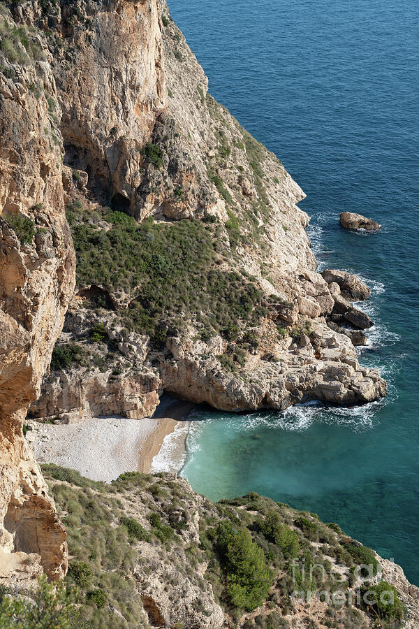 Cliffs And Serene Cove On The Mediterranean Coast Photograph