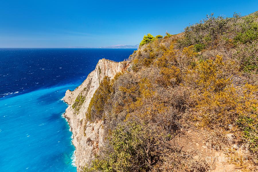 Cliffs and Ioanian sea at Zakynthos, Greece. Photograph by Michal Bednarek