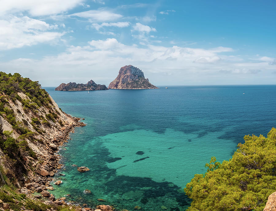 cliffs and mediterranean sea in Ibiza Photograph by Maria Elena GARCIA ...