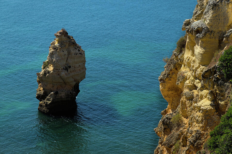 Cliffs and Ocean in Carvoeiro Photograph by Angelo DeVal