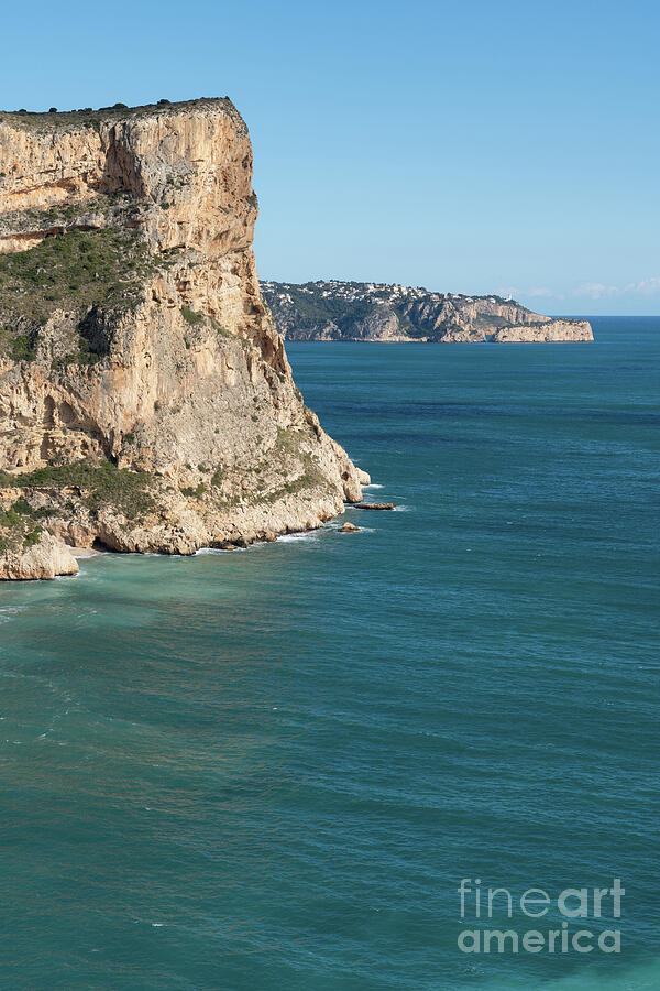 Cliffs, The Blue Mediterranean And Cap De La Nau Photograph