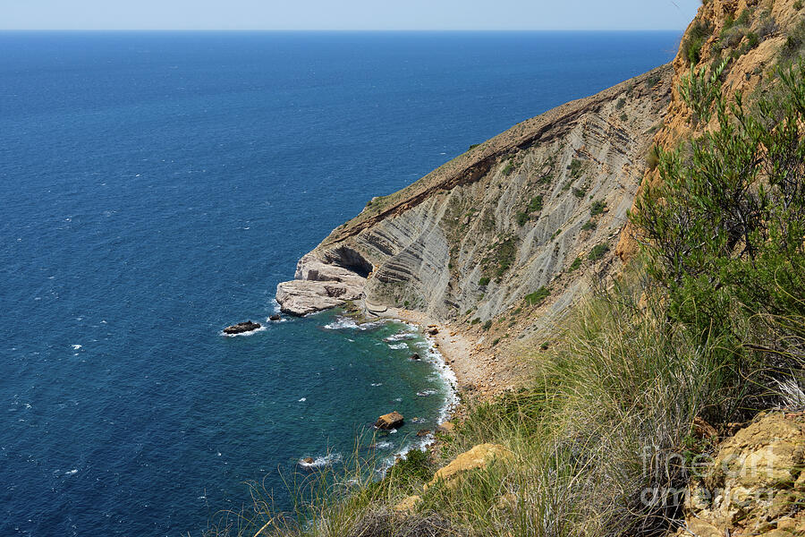 Cliffs and the blue Mediterranean Sea. Sierra Helada Photograph by Adriana Mueller