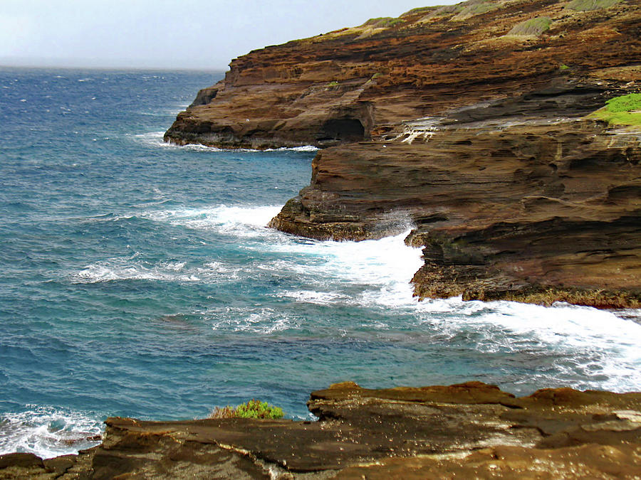 Cliffs at Makapuu Point Photograph by Ellen Henneke