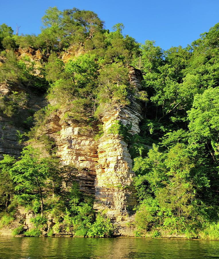 Cliffs by the Harpeth River  Photograph by Ally White