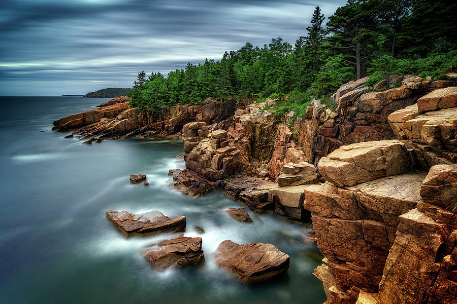 Nature Photograph - Cliffs of Acadia by Rick Berk