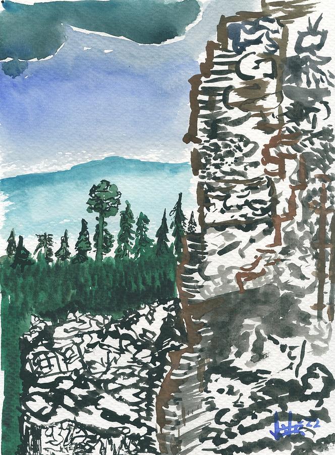 Cliffs of Eden Painting by Victor Vosen