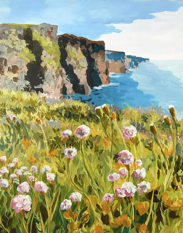 Cliffs of Moher Painting by Anisa Asakawa