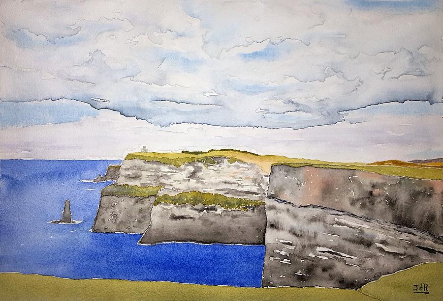 Cliffs of Moher Painting by John Klobucher