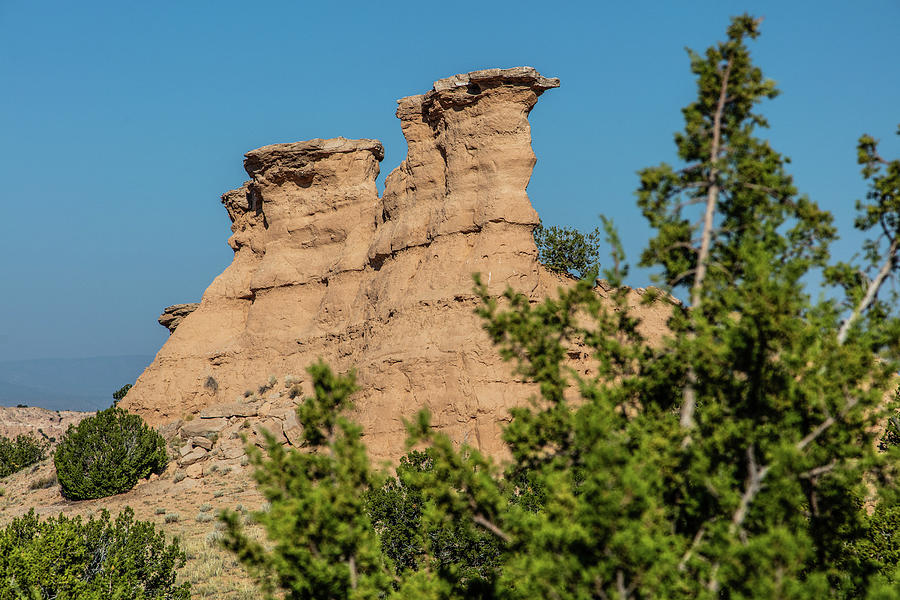 Cliffs on the high road from Santa Fe to Taos New Mexico Photograph by Eldon McGraw