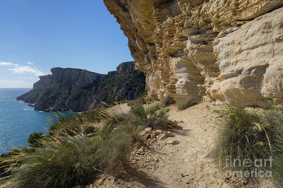 Cliffs on the Mediterranean coast Photograph by Adriana Mueller