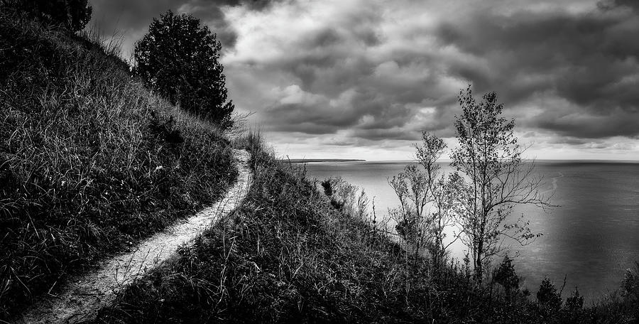 Cliffside Hike On Lake Michigan Photograph by Owen Weber