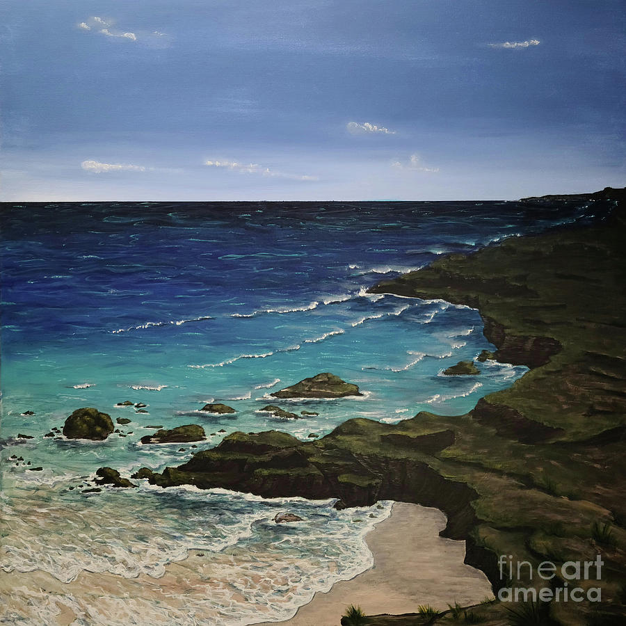 Cliffside Painting by Kristina Simard - Fine Art America