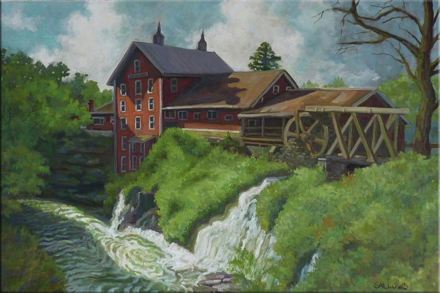 Clifton Mill Painting by Nora Sallows
