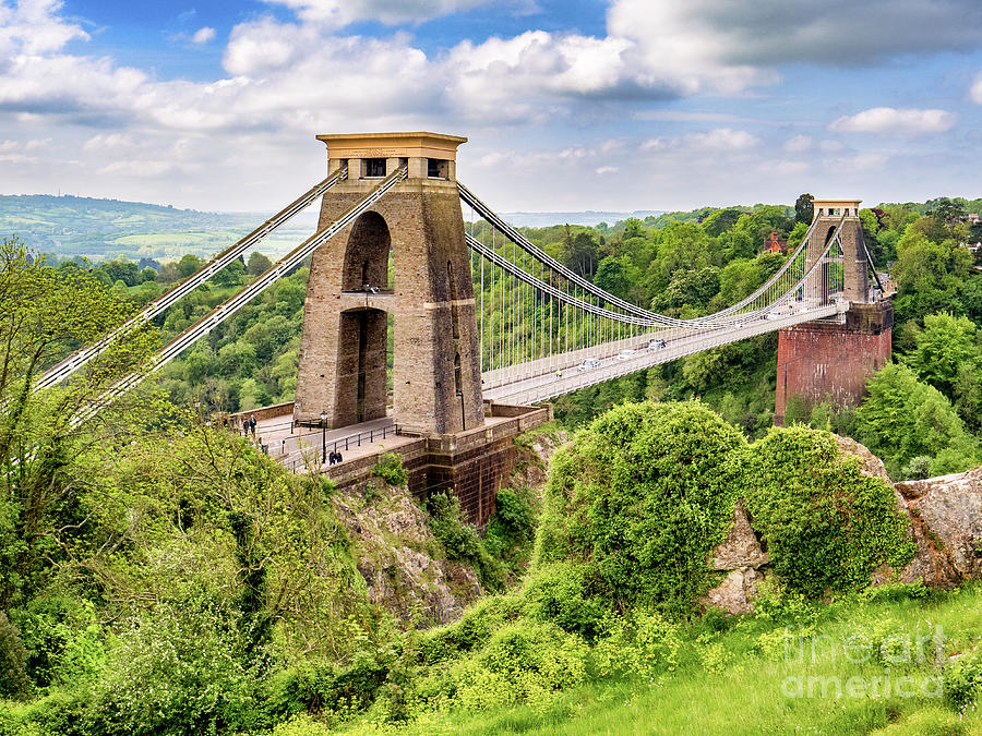 Spring Photograph - Clifton Suspension Bridge, Bristol, UK by Colin and Linda McKie
