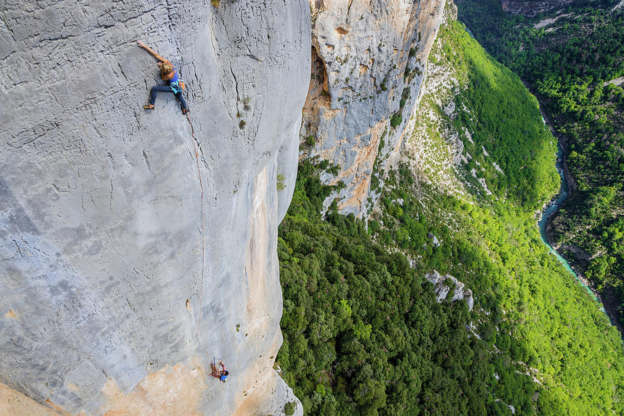 Climbers in Gorges du Verdon, France Photograph by Jan Virt | Pixels