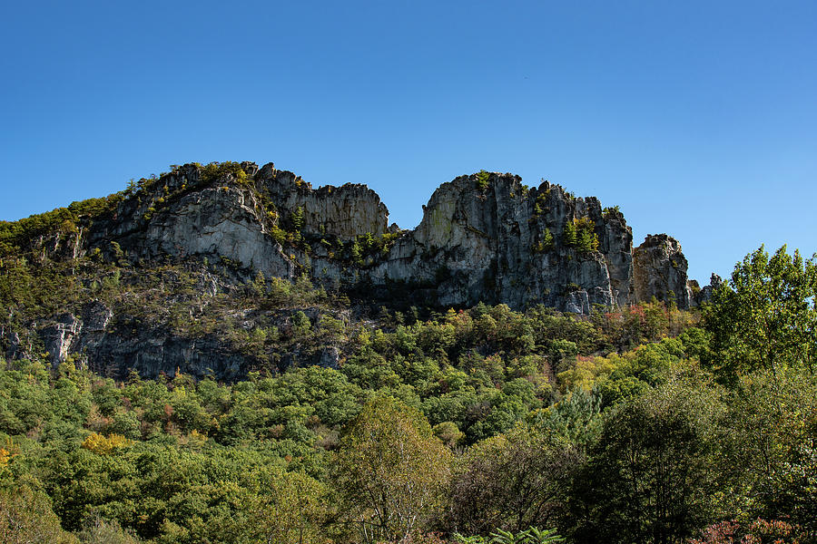 Climbers on Seneca Rock Photograph by Rose Guinther
