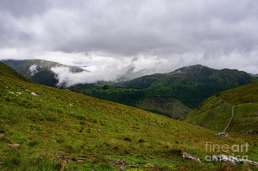 Climbing Ben Nevis Trail on a Rainy Day Photograph by Bob Phillips ...