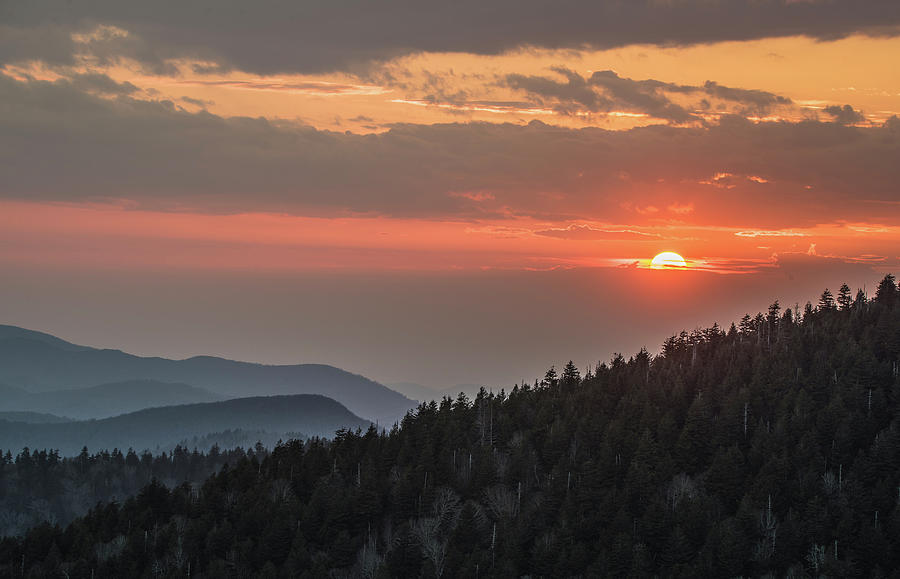 Clingmans Dome Sunset Photograph by David Wooldridge | Fine Art America