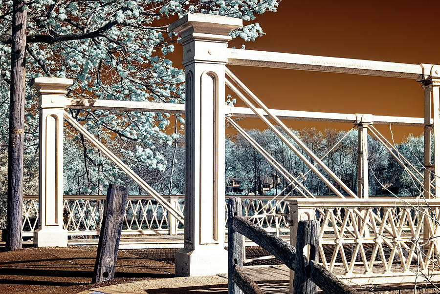 Clinton Bridge Infrared in New Jersey Photograph by John Rizzuto