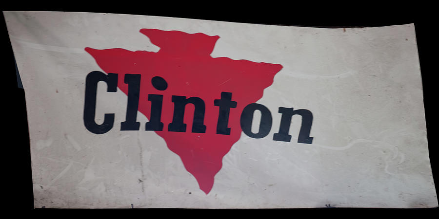Clinton Chain saw sign Photograph by Flees Photos