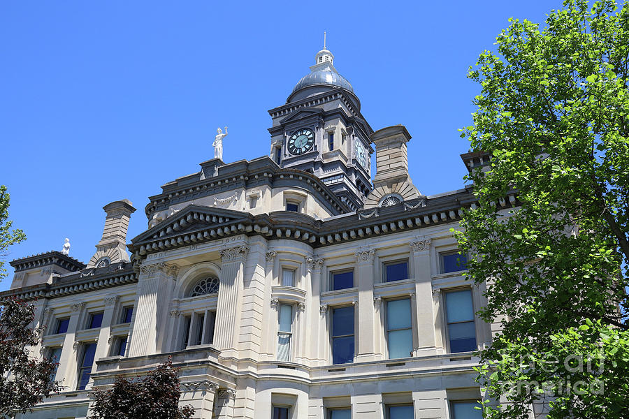 Clinton County Courthouse in Frankfort Indiana 1364 Photograph by Jack ...