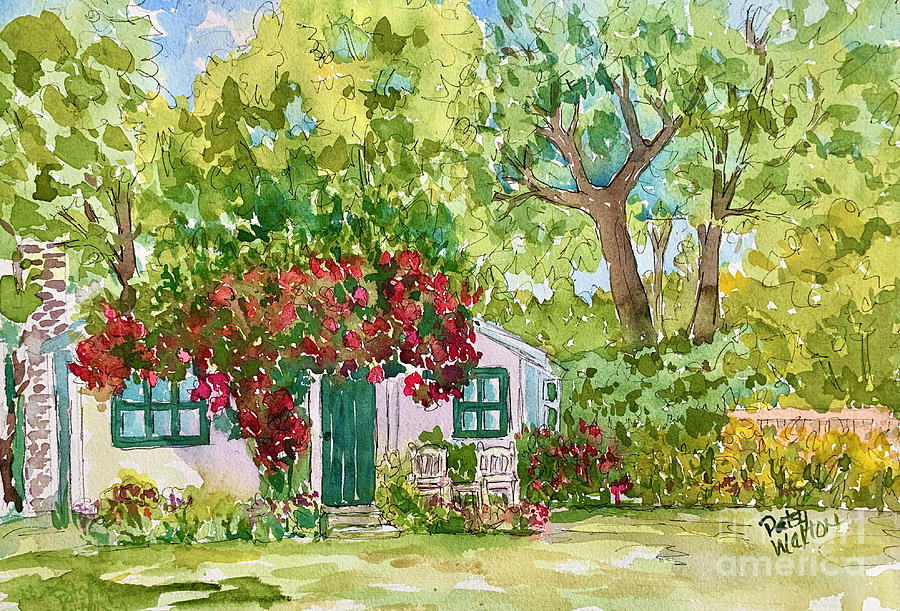 Clints Guesthouse Painting by Patsy Walton