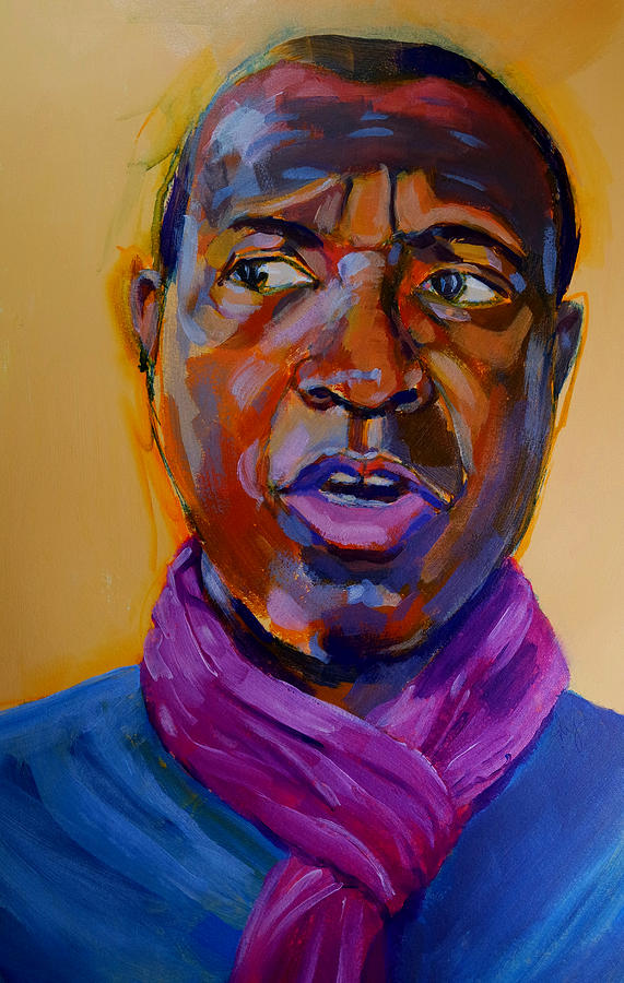 Clive Myrie Portrait Painting PAOTW Painting by Mike Jory