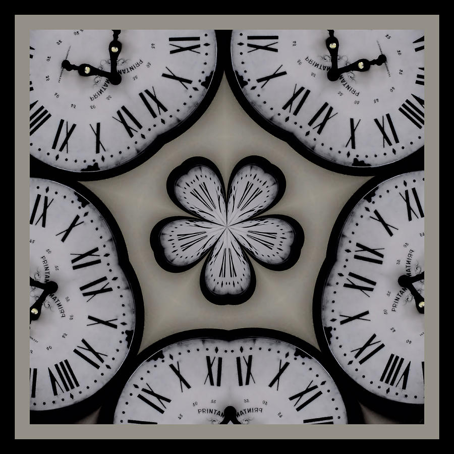 Clock Kaleidoscope Digital Art by Kathy K McClellan