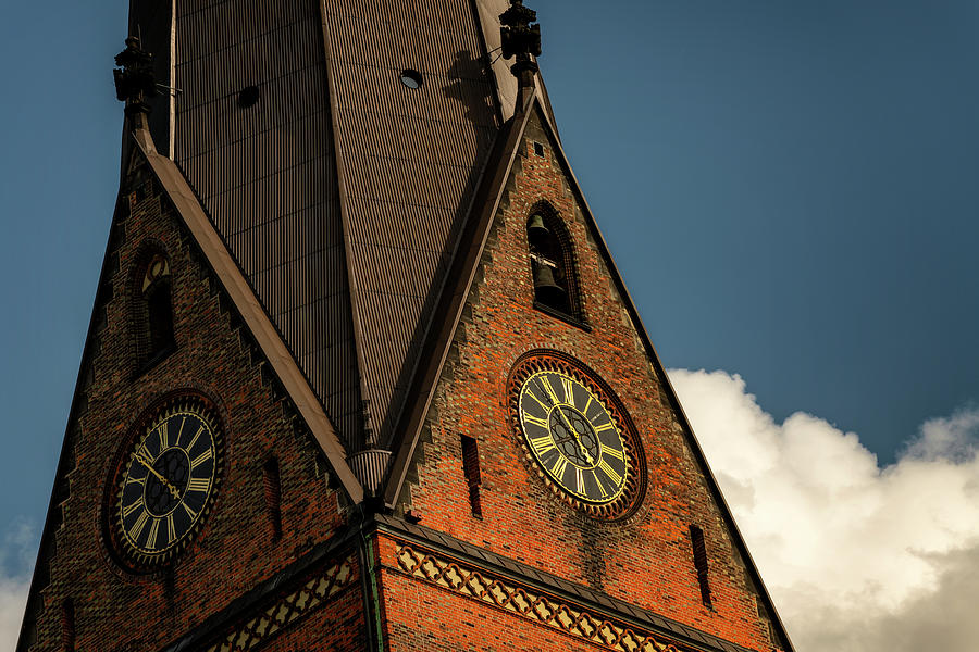 Clock tower at Hamburg Photograph by Pablo Lopez