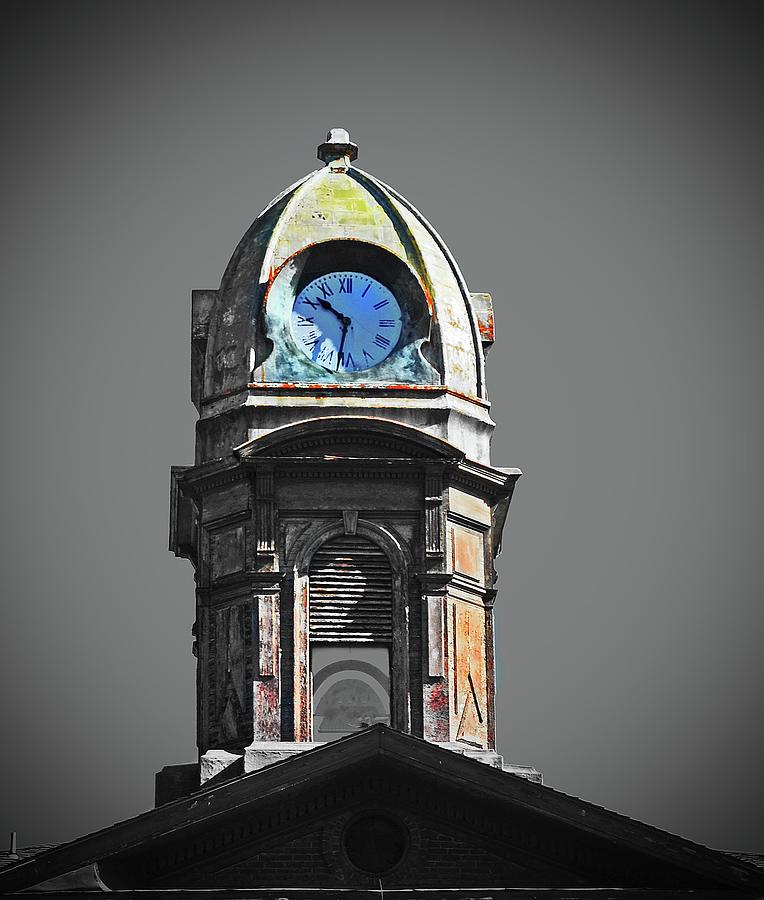 Clock Tower Digital Art by Fred Loring