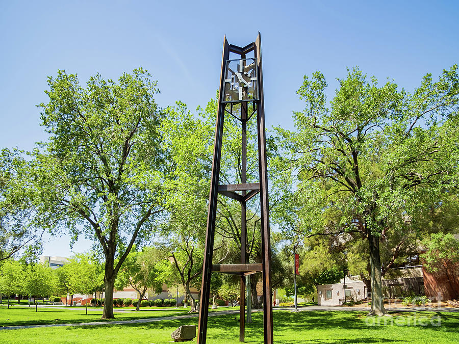 Unlv Photograph - Clock tower in UNLV by Chon Kit Leong