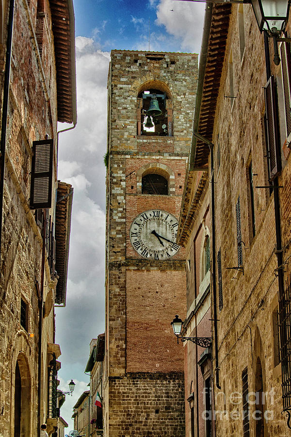 Clocktower Colle Val Delsa Photograph