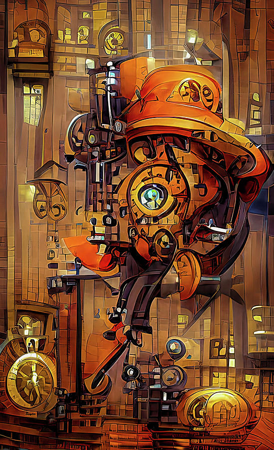 Clockwork Orange 1 Digital Art by Floyd Snyder