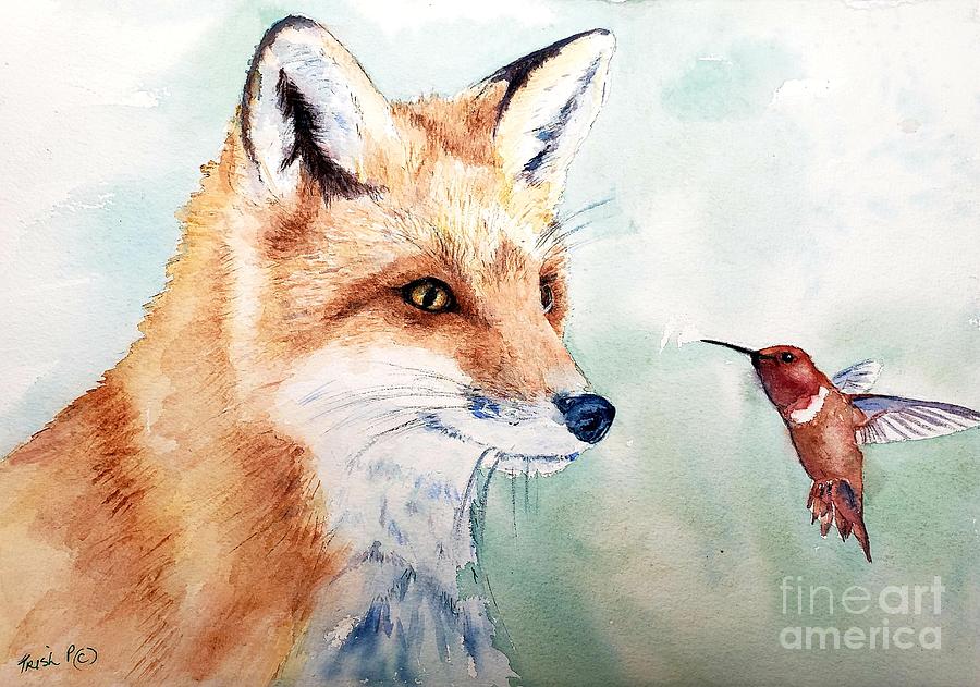Nature Painting - Close Encounter by Patricia Pushaw