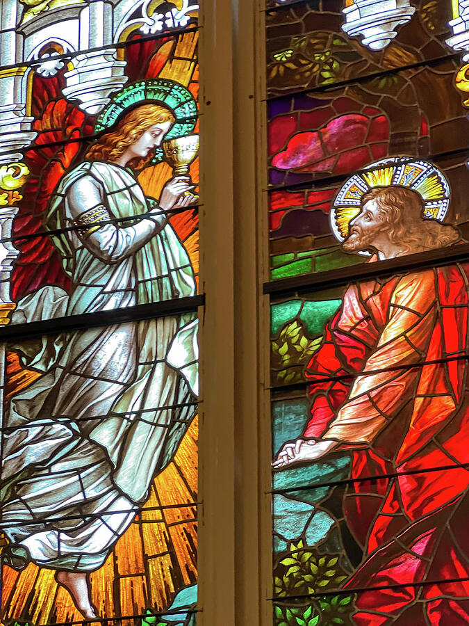 Close-up detail of a stained glass window Photograph by Mike Worley Close-up detail of a stained glass window Photograph by Mike Worley
