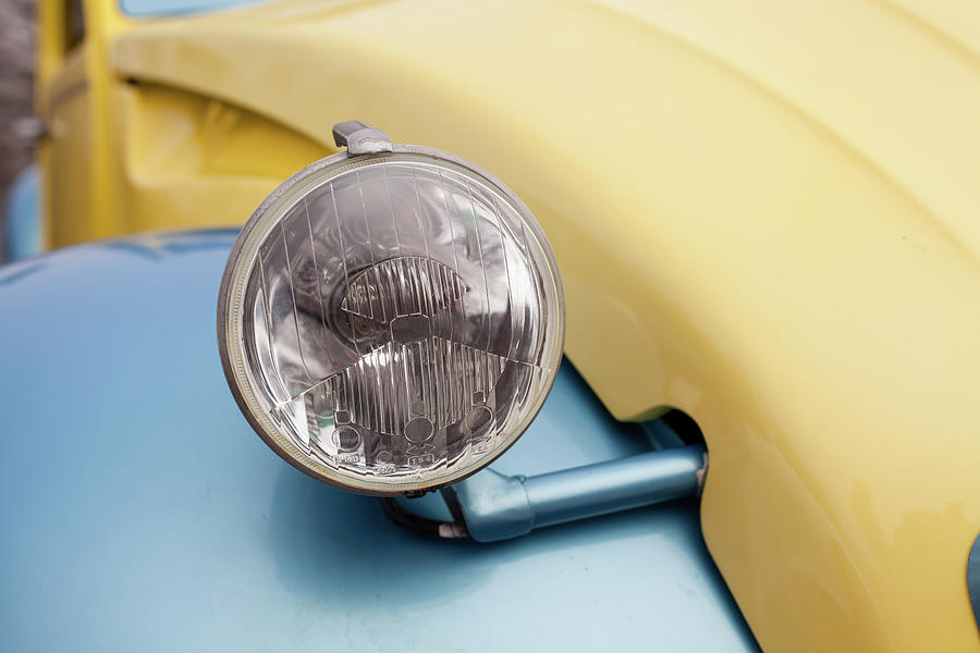 Close Up Detail Of A Vintage Car Photograph