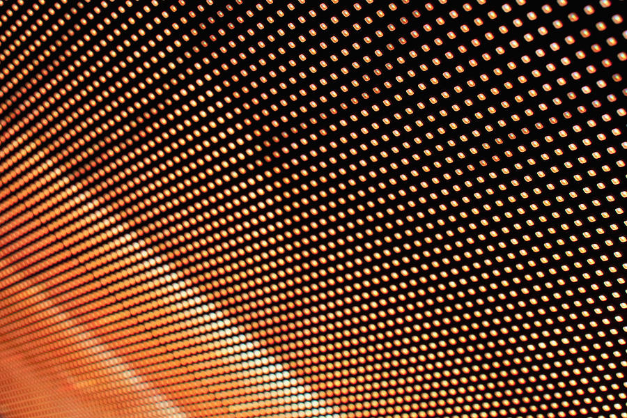 Close-up, full frame of vibrant colors on an LED display Photograph by Ralf Hiemisch