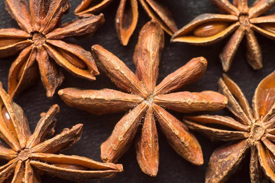 Close up image of star anise Photograph by Sergio_kumer