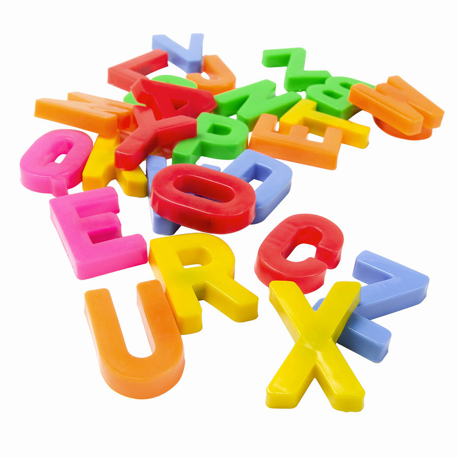 Close up of a childs toy letters Photograph by Stockbyte