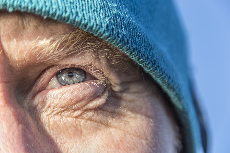 Close up of a man´s eye outdoors Photograph by David Trood