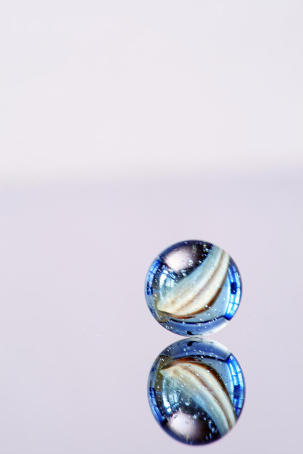 Close up of a marble Photograph by Visage
