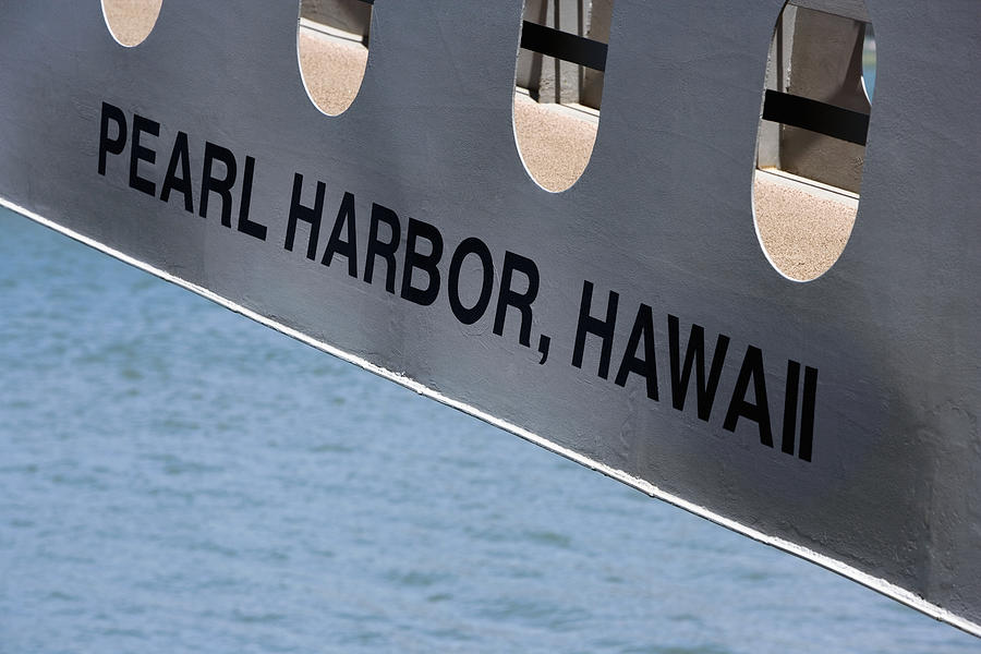 Close-up of a passenger boarding bridge of a warship, USS Bowfin, Pearl Harbor, Honolulu, Oahu, Hawaii Islands, USA Photograph by Glowimages