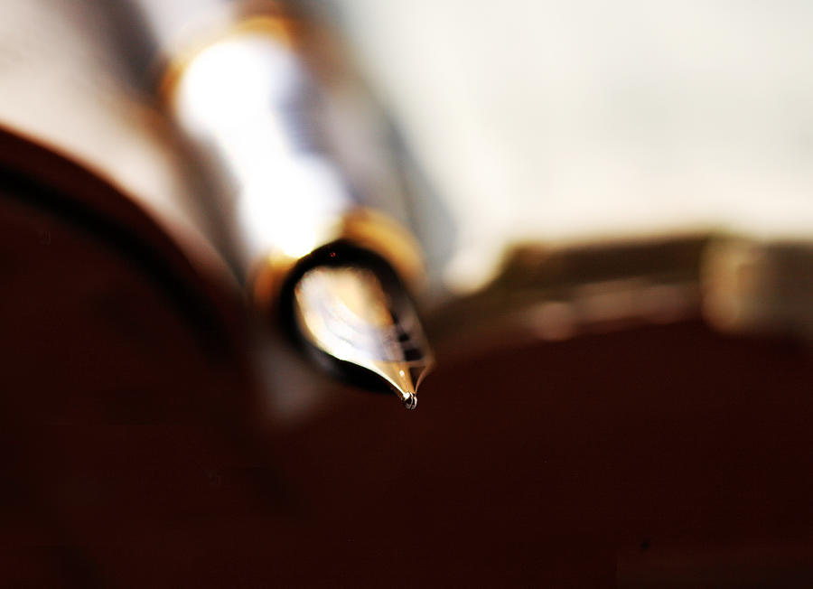 Close up of an ink pens nib Photograph by Visage