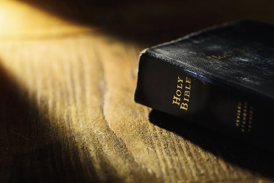 Close up of Bible on table Photograph by Tetra Images