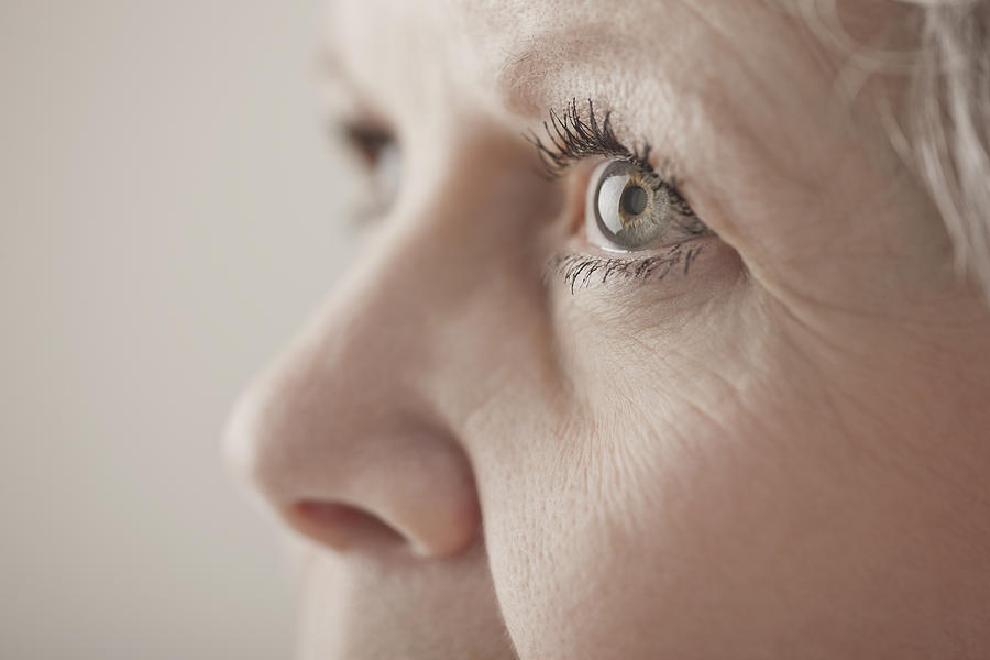 Close up of Caucasian womans eye Photograph by John Fedele